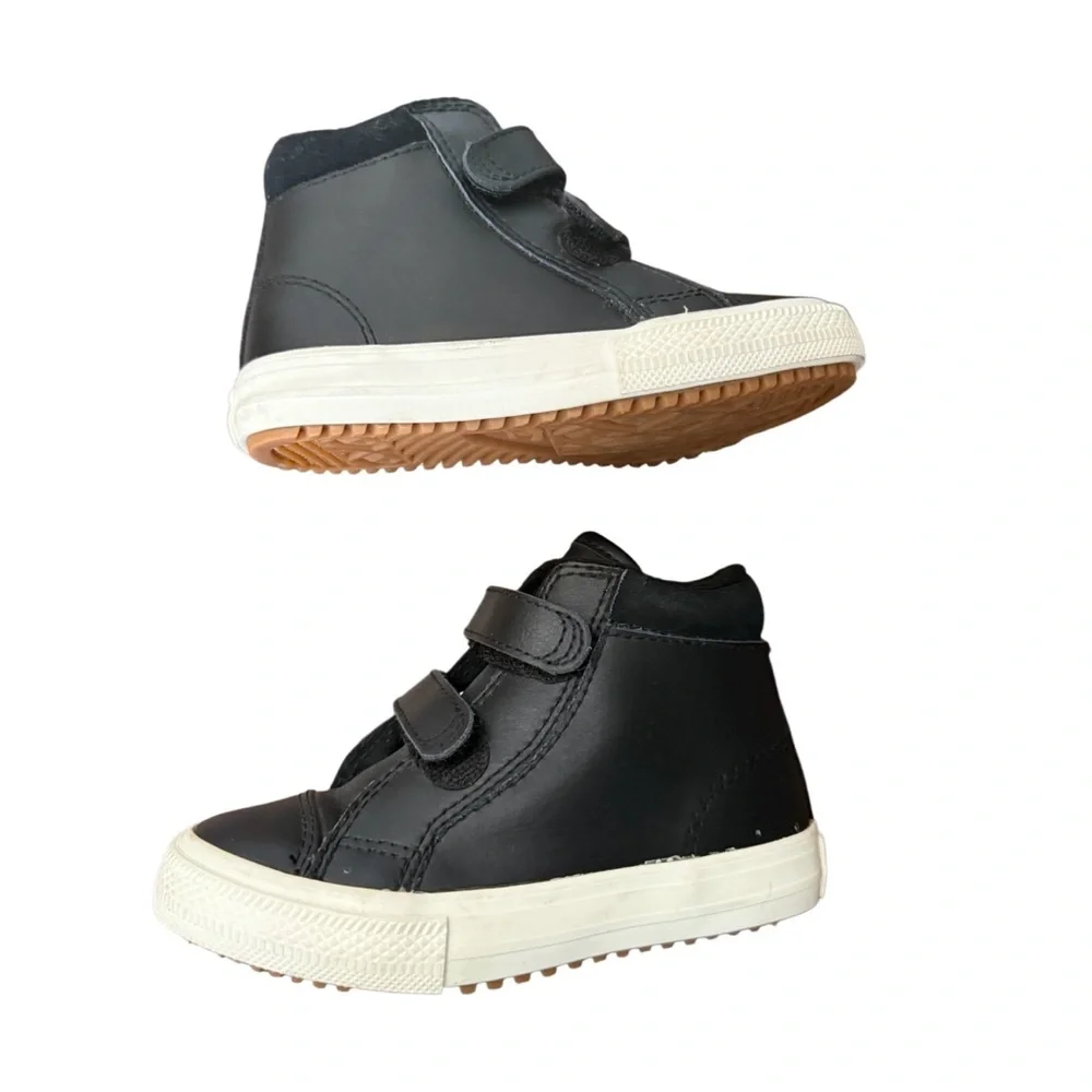 Converse Chuck Taylor All Star 2V Kids Black High-Top Sneakers-Size 7 - Picture 6 of 11